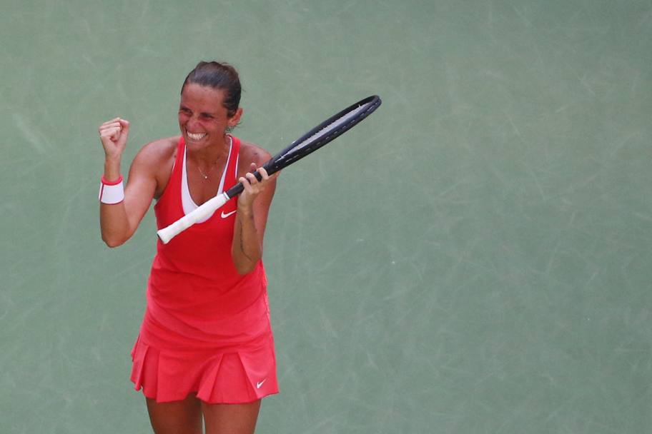 Roberta Vinci batte Kristina Mladenovic e vola in semifinale agli Us Open. Sar la sua prima semifinale in un torneo dello Slam. Reuters